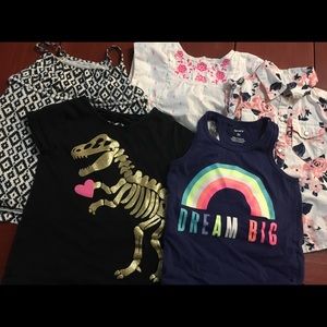 Lot of 5 Carters short sleeve tops size 3T